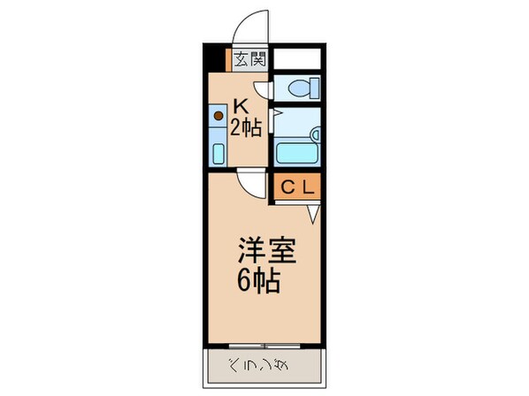 ﾊﾟﾃｨｵｽ大橋の物件間取画像